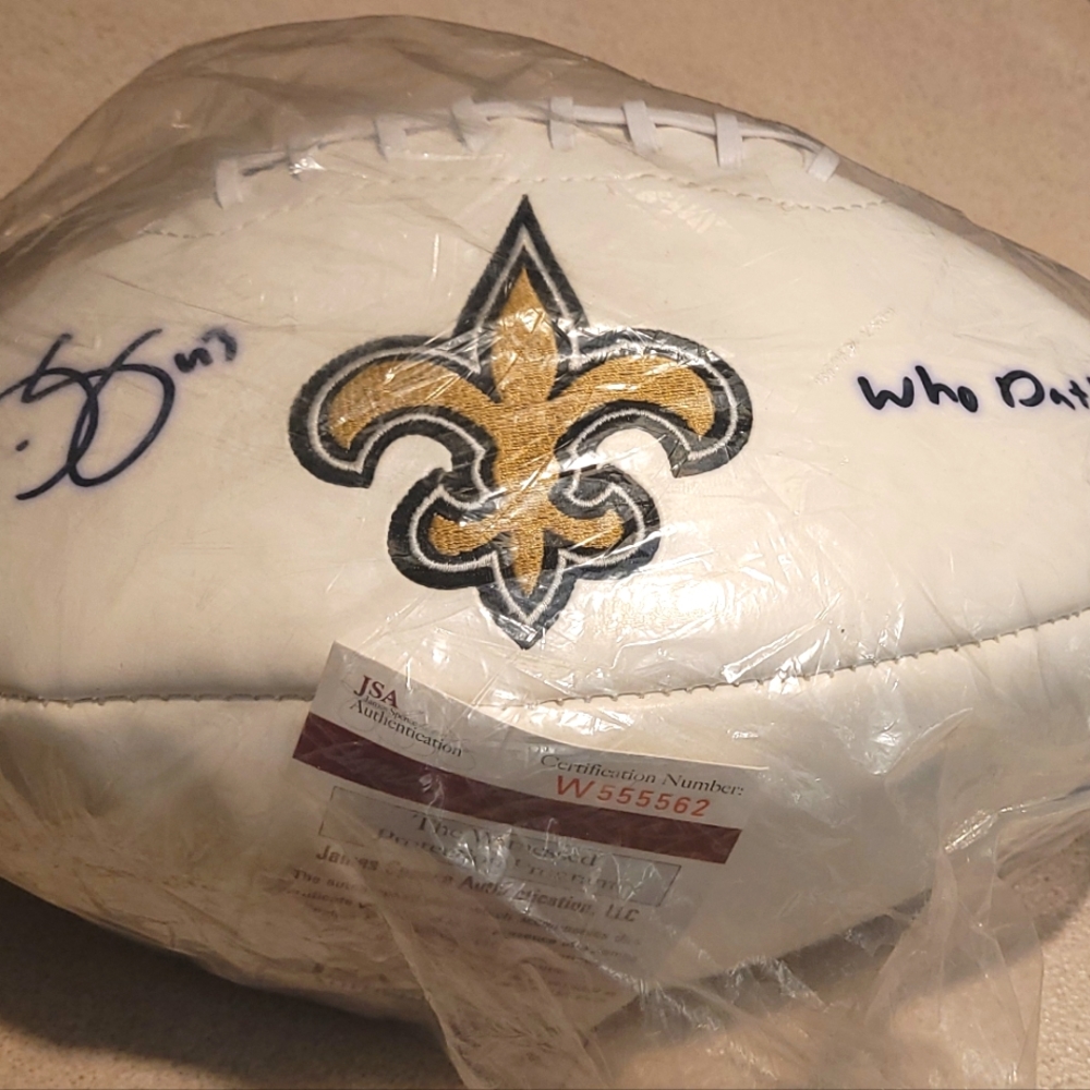 Signed saints football